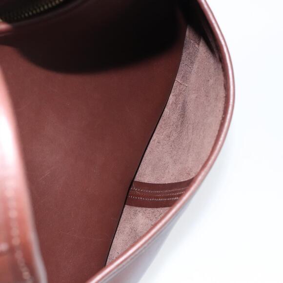 Coach Shoulder Bag Leather Dark Brown Auth 149672 - Picture 11 of 16